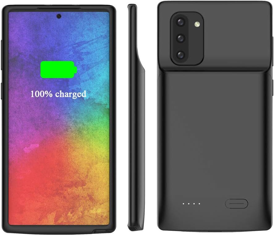 Idealforce Samsung Galaxy Note 10 Battery Case,5200mAh External Protective Backup Battery Pack Rechargeable Portable Charger Case for Samsung Galaxy Note 10
