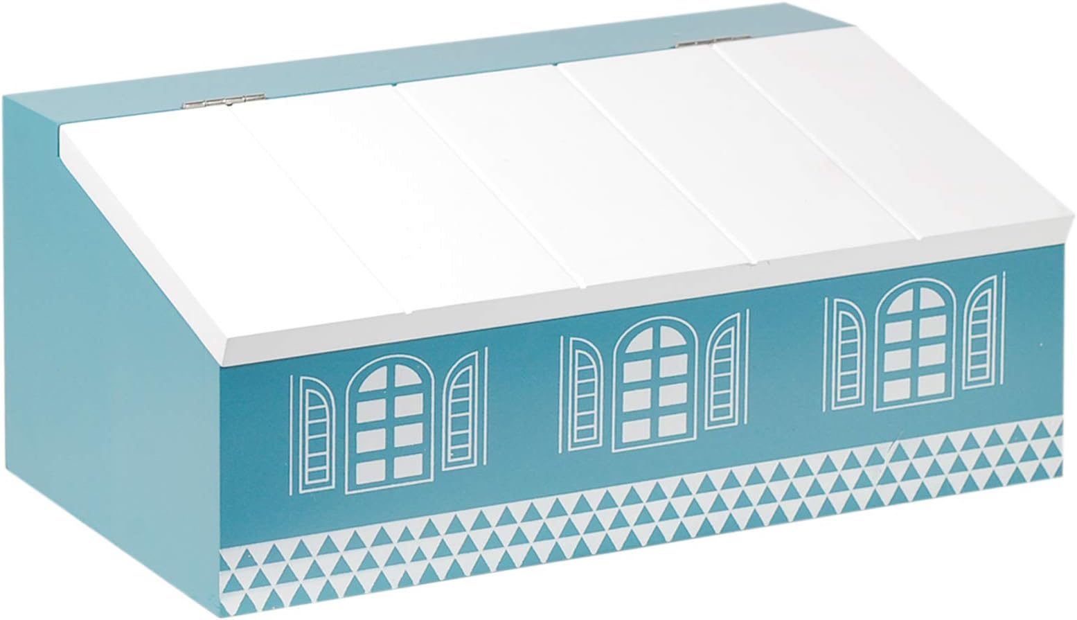 Art Deco Home - Tissue Box Blue Wood 25 cm