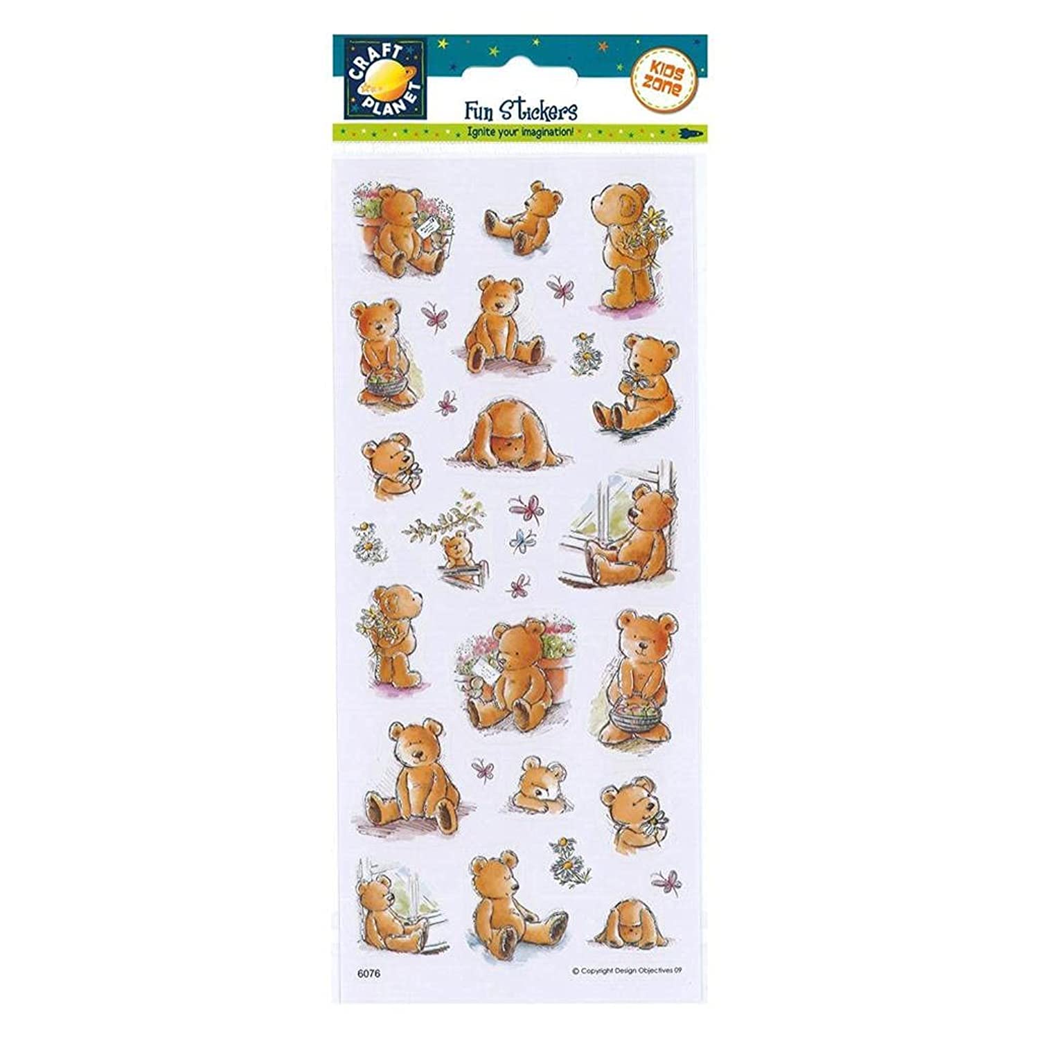 Craft Planet Fun Stickers, Huggable Bears, for Young Crafters, Posters, Card Making, Scrapbooking, Party Bag Fillers, Book, Reward Charts, Invites, Craft Supplies