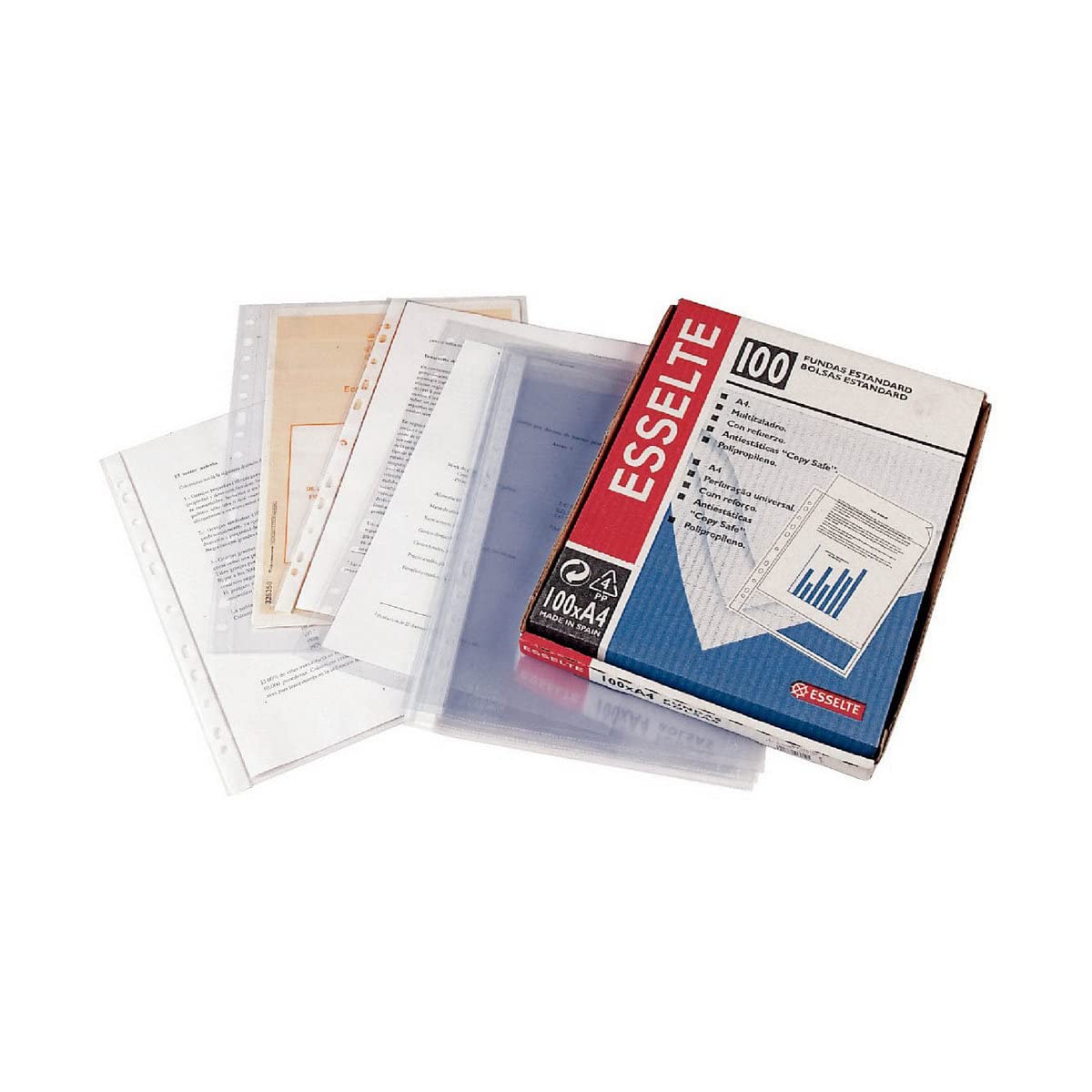 Esselte 46099 – Document Holders DIN A4, Colour Transparent