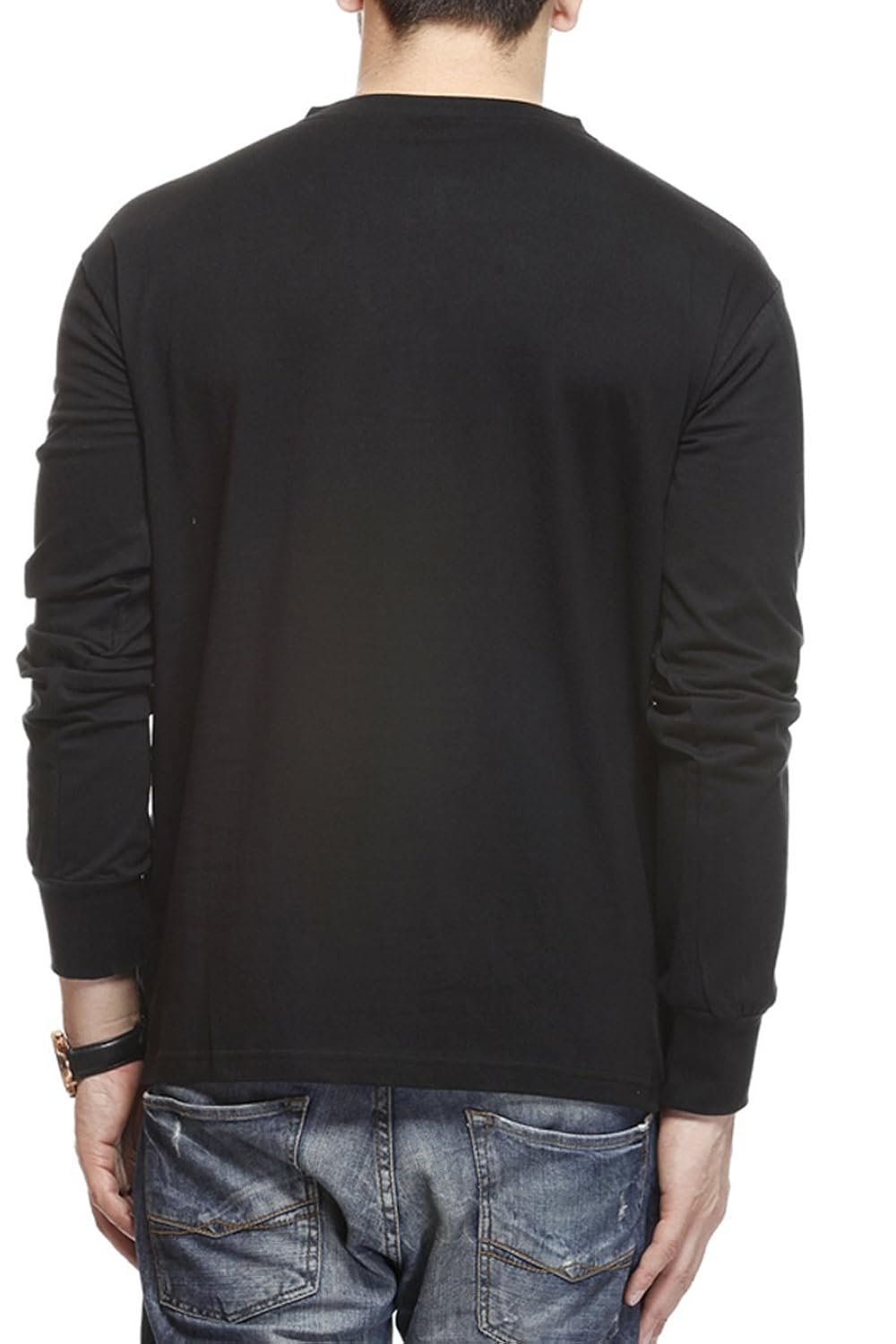 gritstones men's plain slim fit t-shirt