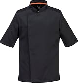 Portwest C738 Chef Jacket Short Sleeve MeshAir Ventilation Slim Fit Kingsmill