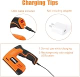 Anesty Cordless Staple Gun 2in1 Electric Stapler Nailer with 2000 Nails/Staples view 7
