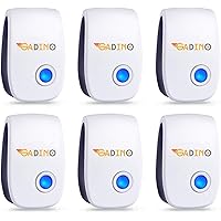 Pestchaser Ultrasonic Rodent Repeller 6 Packs – Electronic Pest Control Plug-in – Sonic Mouse & Mosquito Repellent Device – E