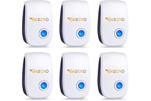 Pestchaser Ultrasonic Rodent Repeller 6 Packs – Electronic Pest Control Plug-in – Sonic Mouse & Mosquito Repellent Device – E