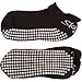 Skyba Non Slip Socks for Women - Grips for Barre, Pilates, Yoga, Hospital, Labor [Mesh Washing Bag] (Medium, 2 Pairs- Black)
