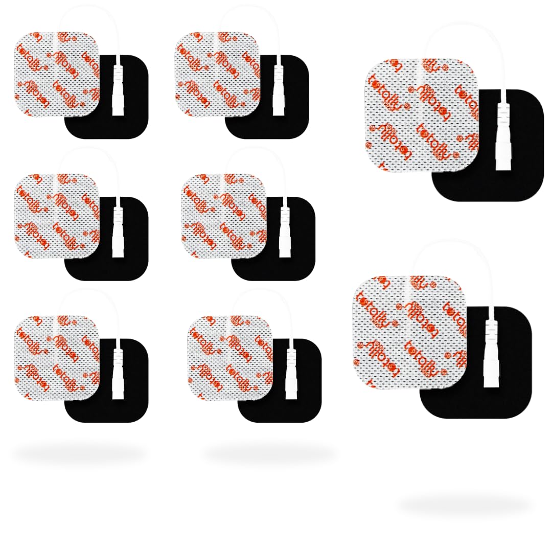 Totally TENS Electrode Pads Top Quality Reusable Tens Pads Pack of 8 Self Adhesive Electrodes