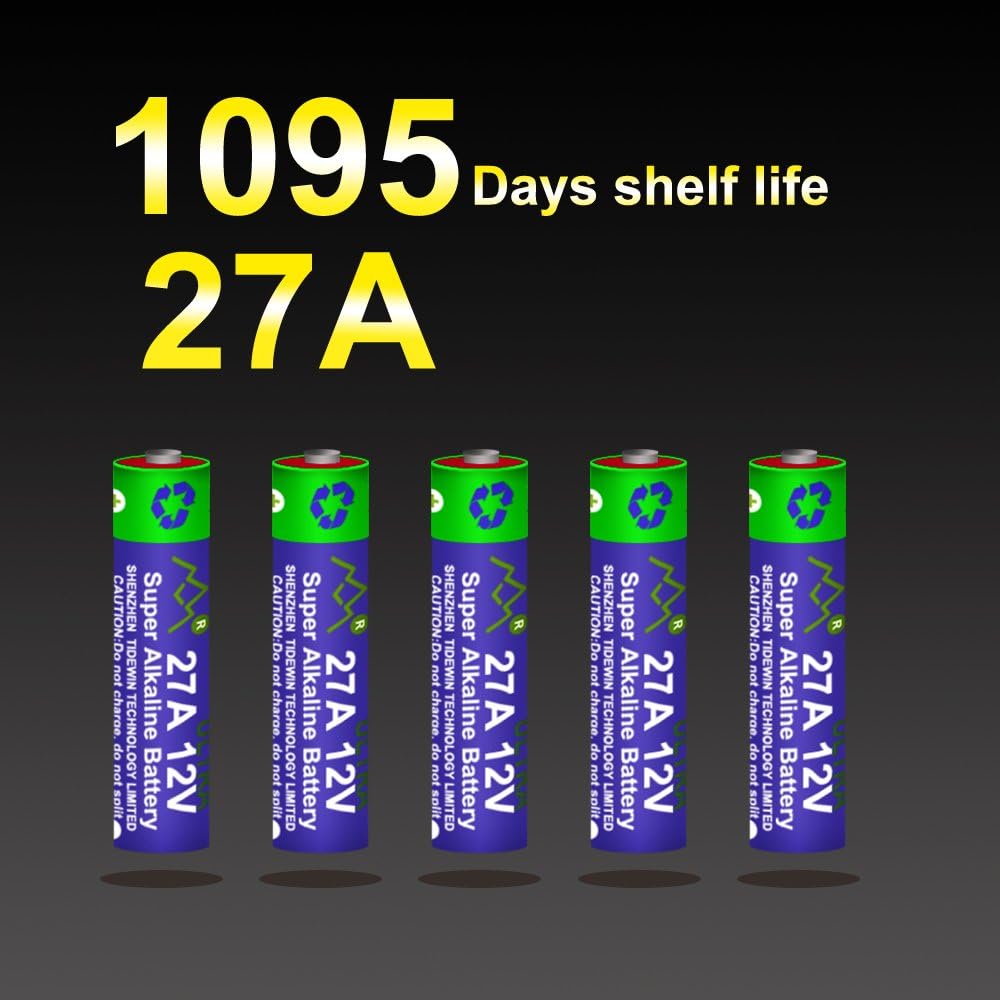 10 Pack 27A 12V A27 MN27 VR27 L828 12V Alkaline Battery High Capacity 25mAh for Cameras Car Alarm Remotes, Burglar Alarms - Image 4