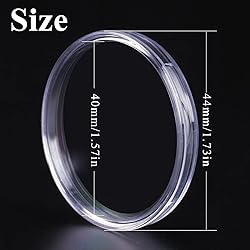 Utron 180P Clear Plastic Coin Capsules, Dollar Coin