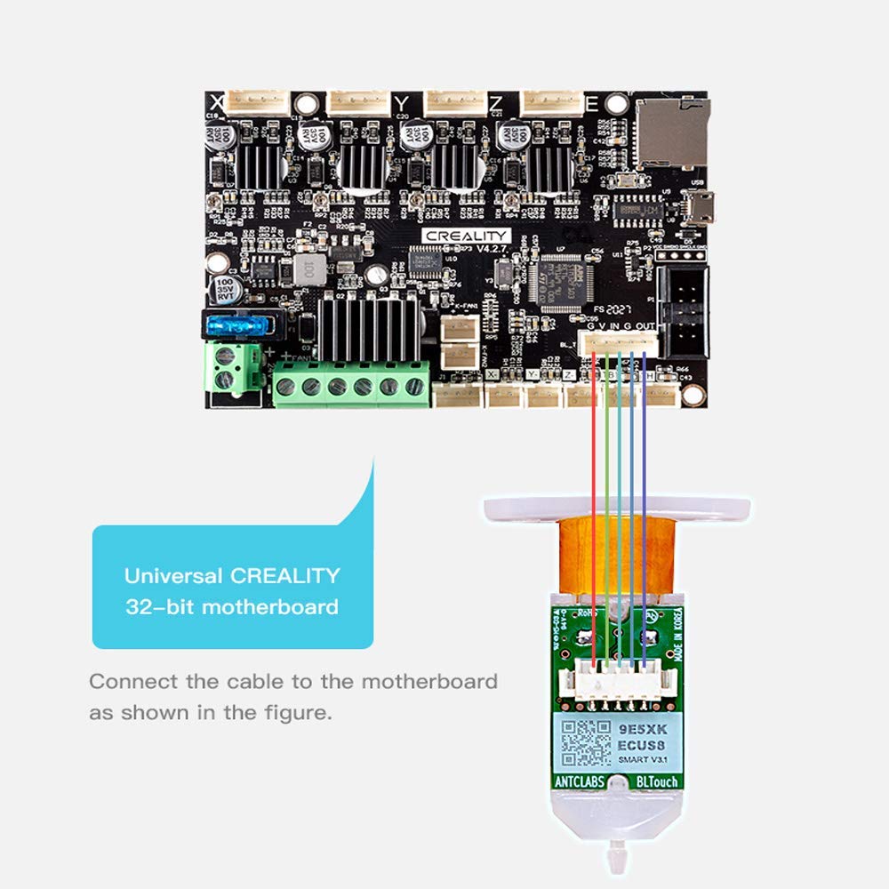 Creality BLTouch V3.1 Auto Bed Leveling Sensor Kit for Creality Ender 3 V2/Ender 3/Ender 3 Pro/Ender 3 Max/Ender 5/Pro with 32 Bit V4.2.2/V4.2.7 Mainboard 3D Printer: Industrial & Scientific