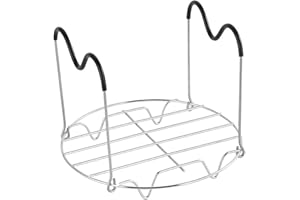 LxcshLjx Steamer Rack Trivet with Heat Resistant Silicone Handles, Compatible with Instant Pot Accessories 6 Qt 8 Quart, Pres