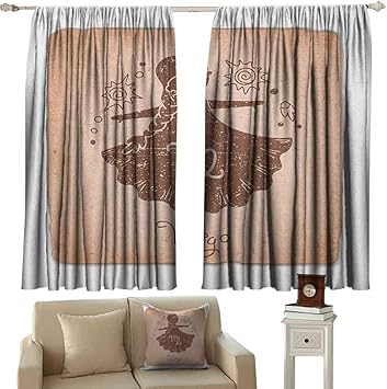 Amazon Com Virgo 99 Blackout Curtains Vintage Style Display With