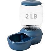 Petmate Replendish Gravity Feeder with Microban, Pearl Peacock Blue, 2lbs | Made in USA