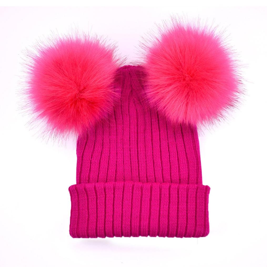 hot pink winter hat