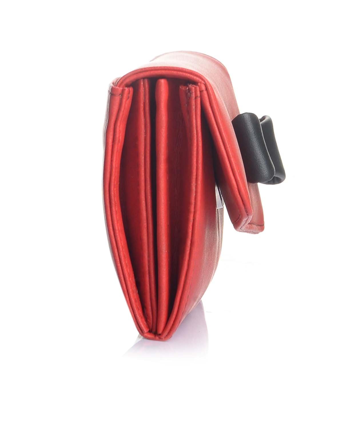 fostelo bow women's clutch (red) ()