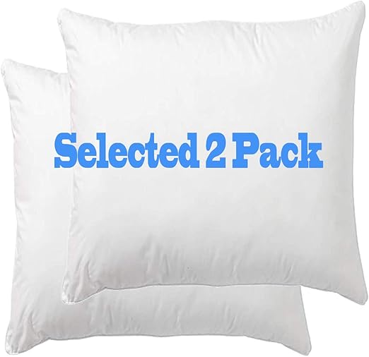 Amazon Com Danmitex Set Of 2 18x18 Down Feather Throw Pillow
