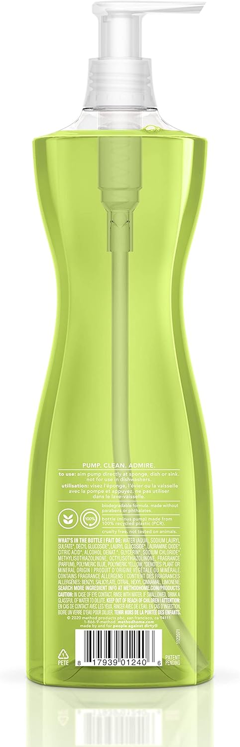 Method Dish Soap, Lime + Sea Salt, 18 Ounces, 6 pack, Packaging May Vary: Health & Personal Care