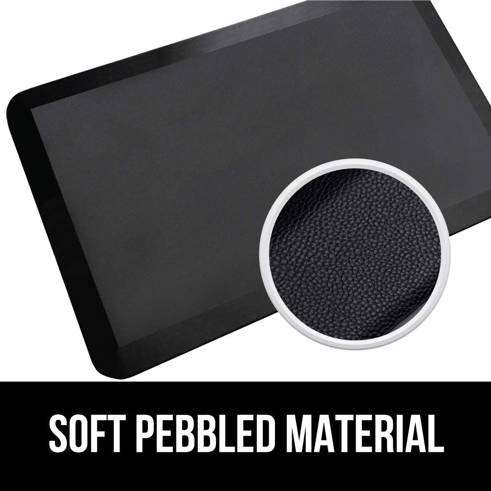GORILLA GRIP Original Premium Anti-Fatigue Comfort Mat, Phthalate Free, Ships Flat, Ergonomically Engineered, Extra Support and Thick, Kitchen and Office Standing Desk, 32x20, Black: Kitchen & Dining