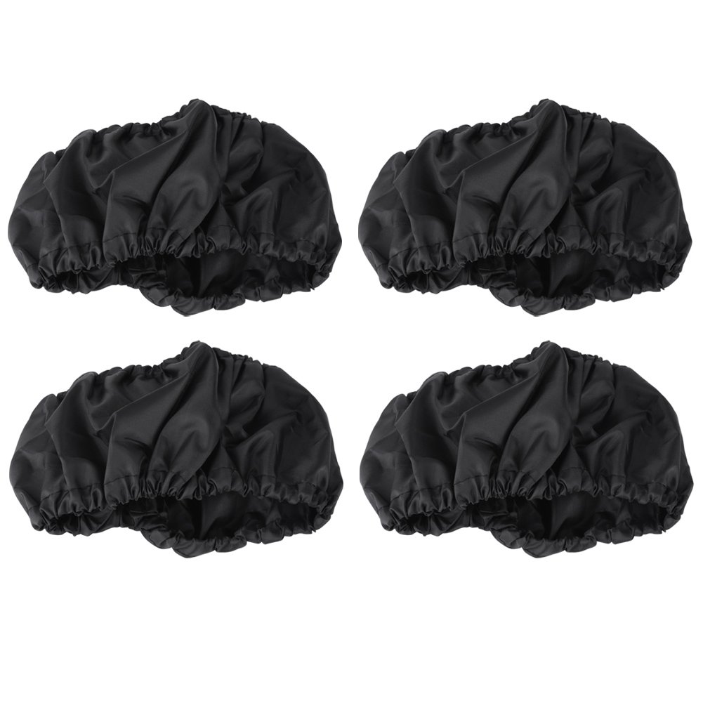 4Pcs/Set Baby Carriage Dust Cover Stroller Wheel Black Dustproof Accessories for Child Kid Baby[S]