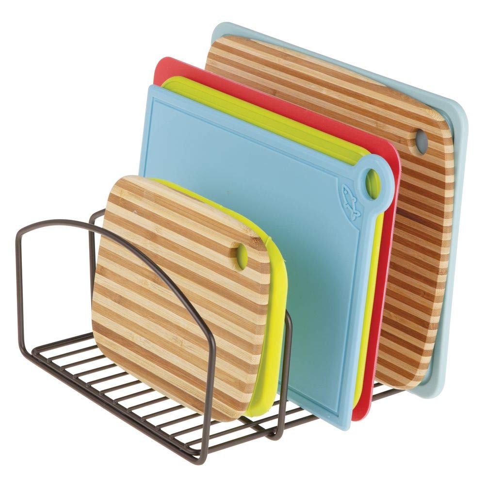 moldes de Hornear Color Bronce mDesign Organizador de Cocina Rejilla de