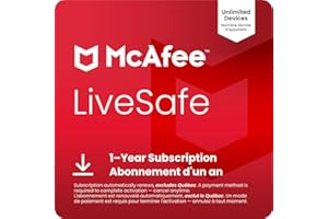 McAfee LiveSafe 2026 Ready | Unlimited Devices | Cybersecurity Software Includes Antivirus, Secure VPN, Password Manager, Dar