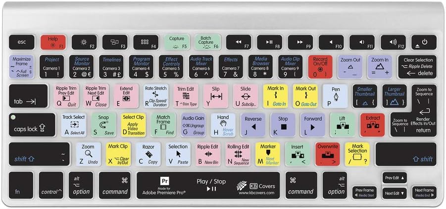 KB Covers Premiere Pro Keyboard Cover Durable Keyboard Cover German Layout Washable for MacBook Pro Late 2016+ with w-Touch Bar Black PRAD-MTB-QZ - Image 5