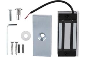 PUSOKEI DC24V Mini Electromagnetic Lock 60KG Electronic Magnetic Door Lock for Door Access Control System