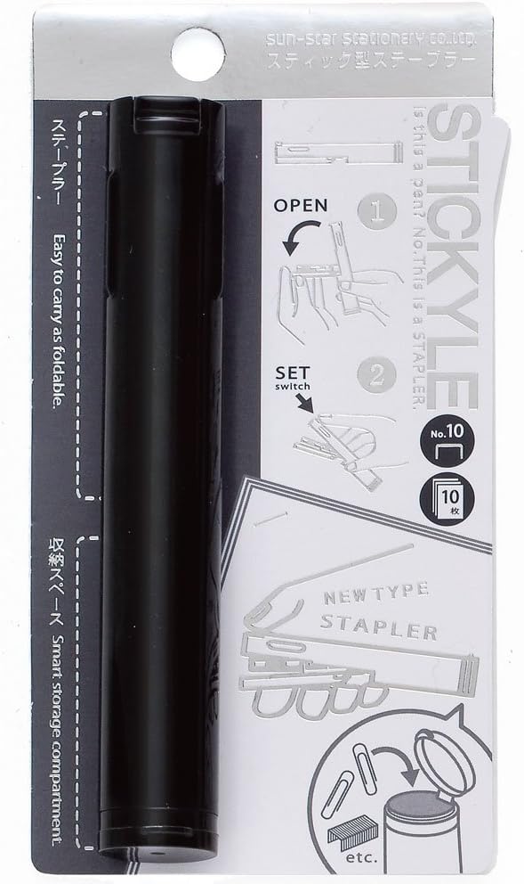 SUN-STARPen Type Stapler Stickyle, Black (S4763211)