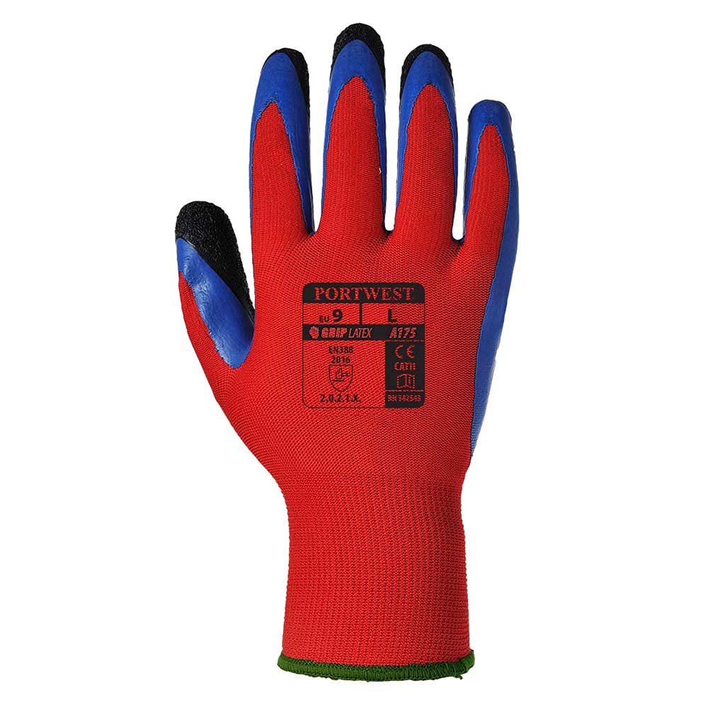 Portwest A175 Lightweight Duo-Flex Glove Red/Blue, Large