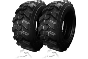 HORSESHOE HAFLINGER TRAC-KING 2 New 12-16.5 / 12x16.5 14PR SKID STEER TIRES w/Rim-Guard-Wall LRG Heavy Duty (12-16.5 14Ply)