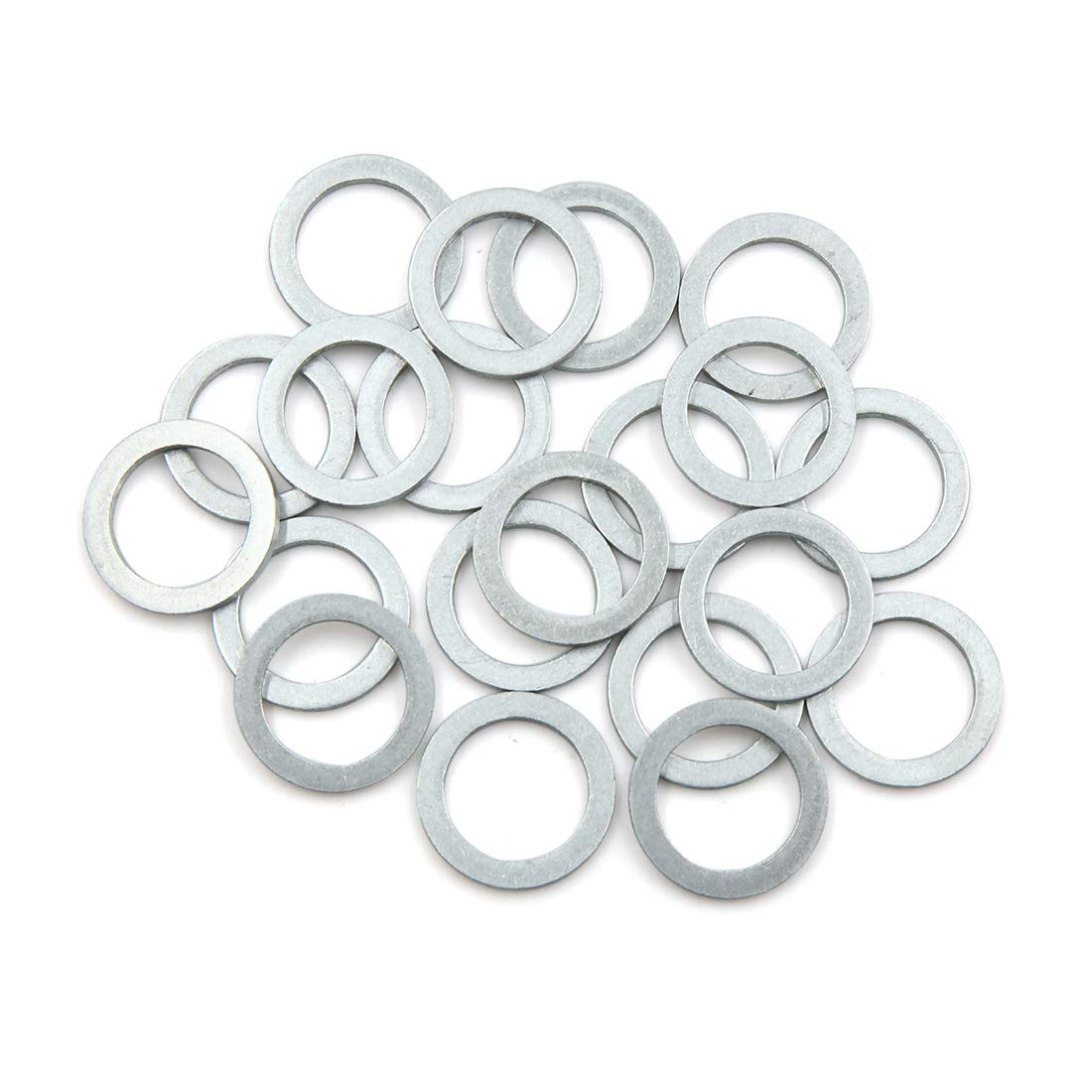 X AUTOHAUX 20pcs Oil Crush Washers Drain Plug Gaskets 16mm ID. 22mm OD.