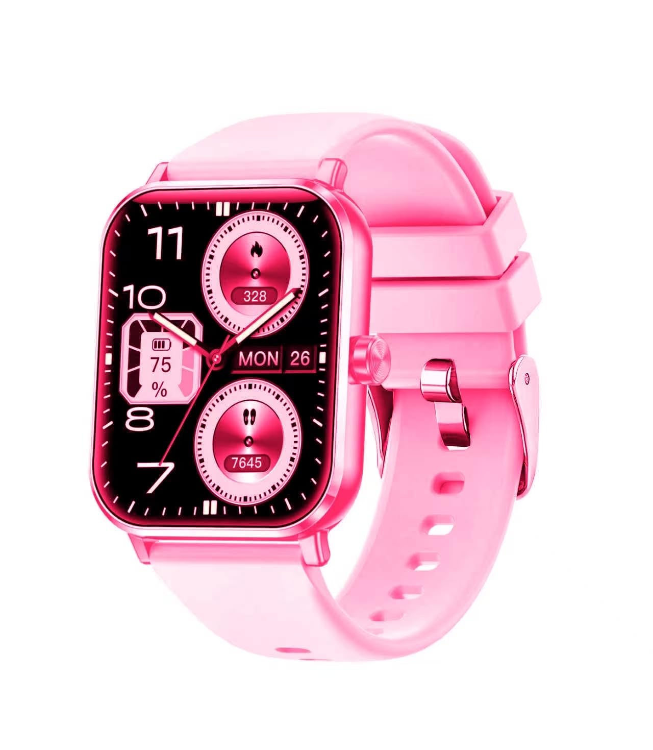 Smart Watch (2025 Latest ChatGPT Compatible) Bluetooth Call Function iPhone Compatible AI Android Bluetooth 5.3 Phone Call Function Large 1.83-Inch Screen Activity Meter Wristwatch SMS/Line