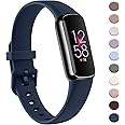 AK Sport Band Compatible with Fitbit Luxe Bands for Women Men, Soft Silicone Replacement Sport Straps Wristbands for Fitbit Luxe Fitness and Wellness Tracker