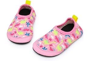 APOLTER Baby Boys and Girls Swim Water Shoes Barefoot Aqua Socks Non-Slip for Beach Pool Toddler Kids
