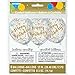 Foil Glitzy Rainbow Happy Birthday Confetti Balloons, 6ct