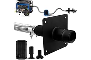 XUYUZDQ 2025 Upgraded Universal Generator Exhaust Extension Silencer Kit with Muffler Box - 78% Noise Reduction, Fits Honda/Firman/etc, Super Quiet and Safe Exhaust Design for Home/Camping/RV Backup