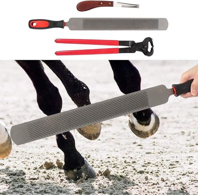 Junluck Hoof Nipper, Horses Hoof Trimmers, Hoof Trim Kit Shears for