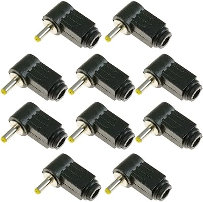 Switch Electronics 1.1x3mm DC Right Angle Power Plug Jack Connector Laptop 10pk