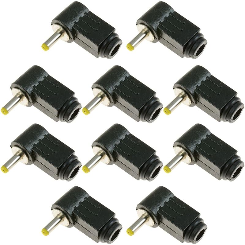 Switch Electronics 1.1x3mm DC Right Angle Power Plug Jack Connector Laptop 10pk