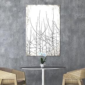 Canvas Wall Art - Tree Branches on Rustic Background - Giclee Print Gallery Wrap Modern Home Art Ready to Hang - 12x18 inches