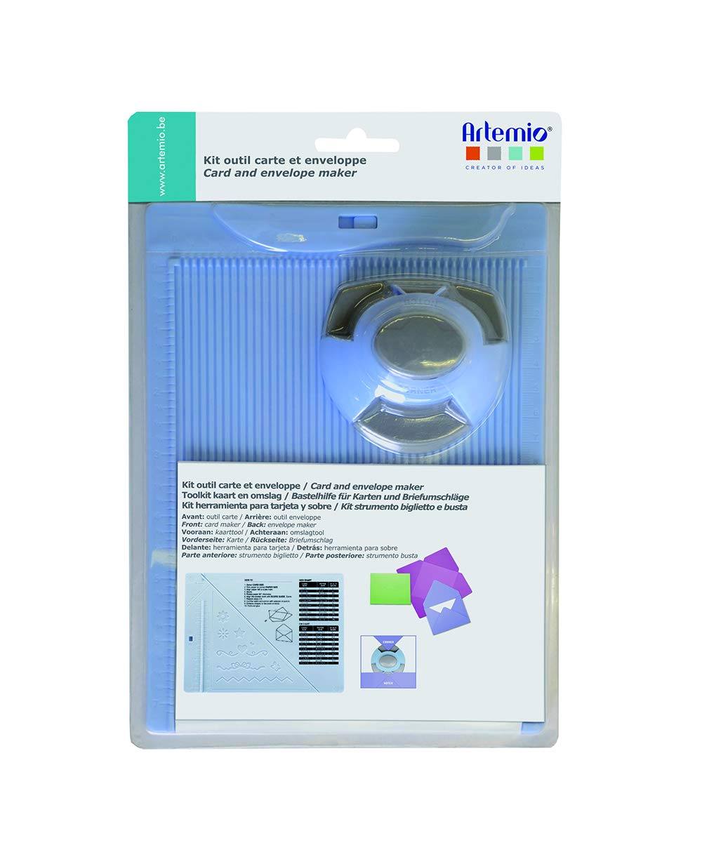 Artemio with Plastic Punch Card and Envelope Set, Multicoloured, 17.5 x 26 x 5 cm
