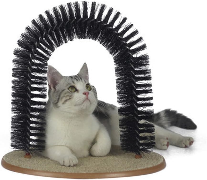 Cat Bristle Arch, Cat Scratcher And Grooming Arch, Self Groomer And