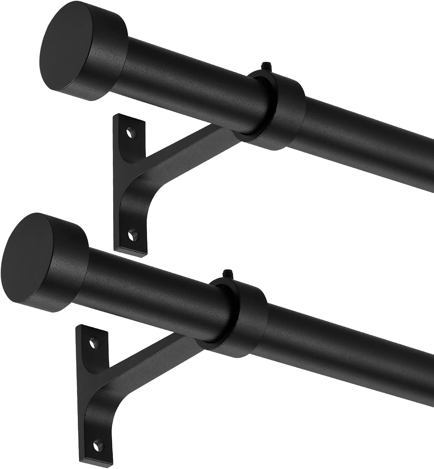 Window Treatment Hardware - 2-Pack Curtain Rod for Windows 16-28
