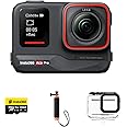 Insta360 Ace Pro Dive Bundle - Waterproof Action Camera, Flagship 1/1.3" Sensor and AI Noise Reduction for Unbeatable Image Quality, 4K120fps, 2.4" Flip Screen AI Features