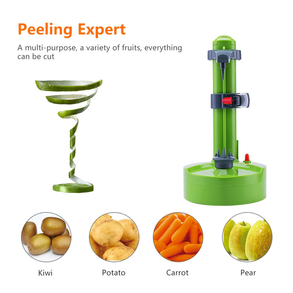 Electric Potato Peeler, Stainless Steel Electric Fruit Peeler, Automatic Potato Peeler Rotating