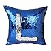FUNOC Mermaid Reversible Sequin Magic Swipe Pillow Cover Sofa Throw Pillowcase Cushion Case 16"X16"