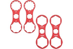LT Easiyl 4Pcs Bicycle Front Fork Repair Tool Double Head Front Fork Cap Wrenchs Suitable for XCR/XCM/XCT/RST Mountain Bikes/Road Bikes Front Cap, Red