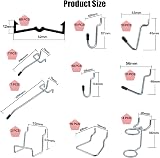 Knpwer 144Pcs Pegboard Hooks Assortment w/ Bins & Locks for Tool Garage Kitchen view 3