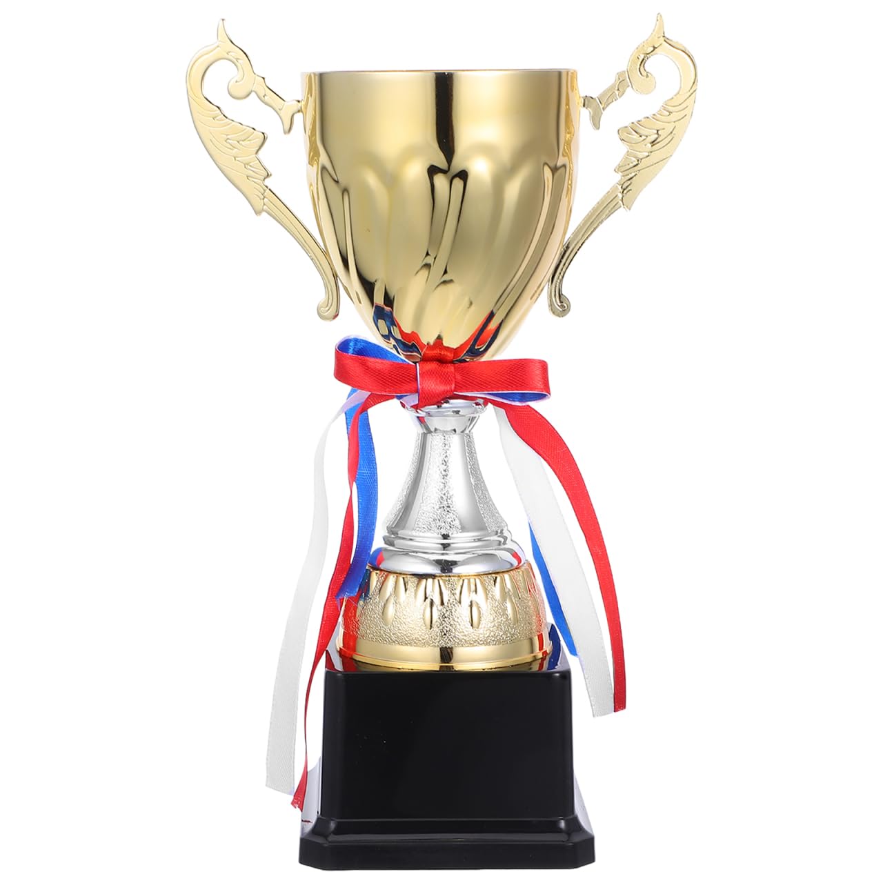 Golden Metal Trophy Cup 24Cm - Ideal for Sports Matches, School Tournaments, and Party Prizes