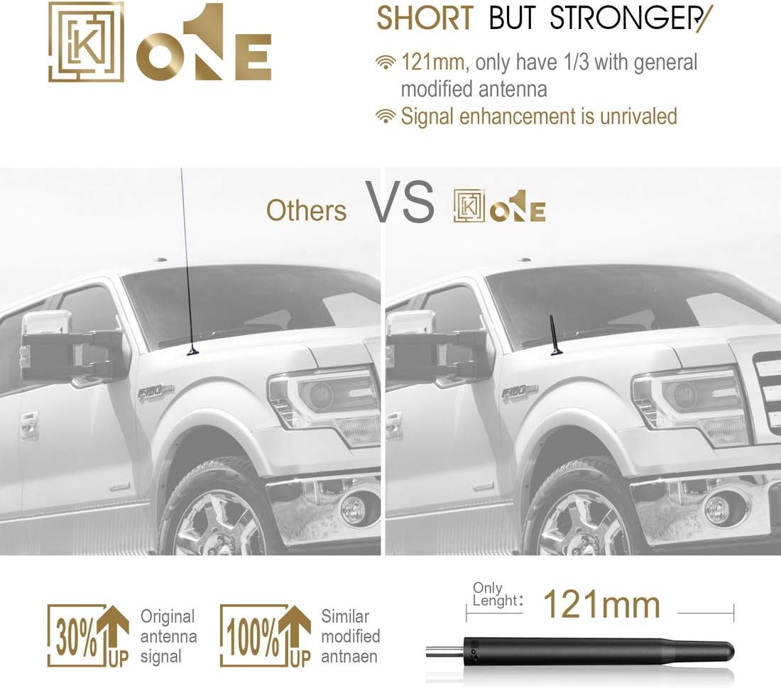 KEYO1E 4.8'' Short Antenna Compatible with 09 to 2021 F150: Automotive